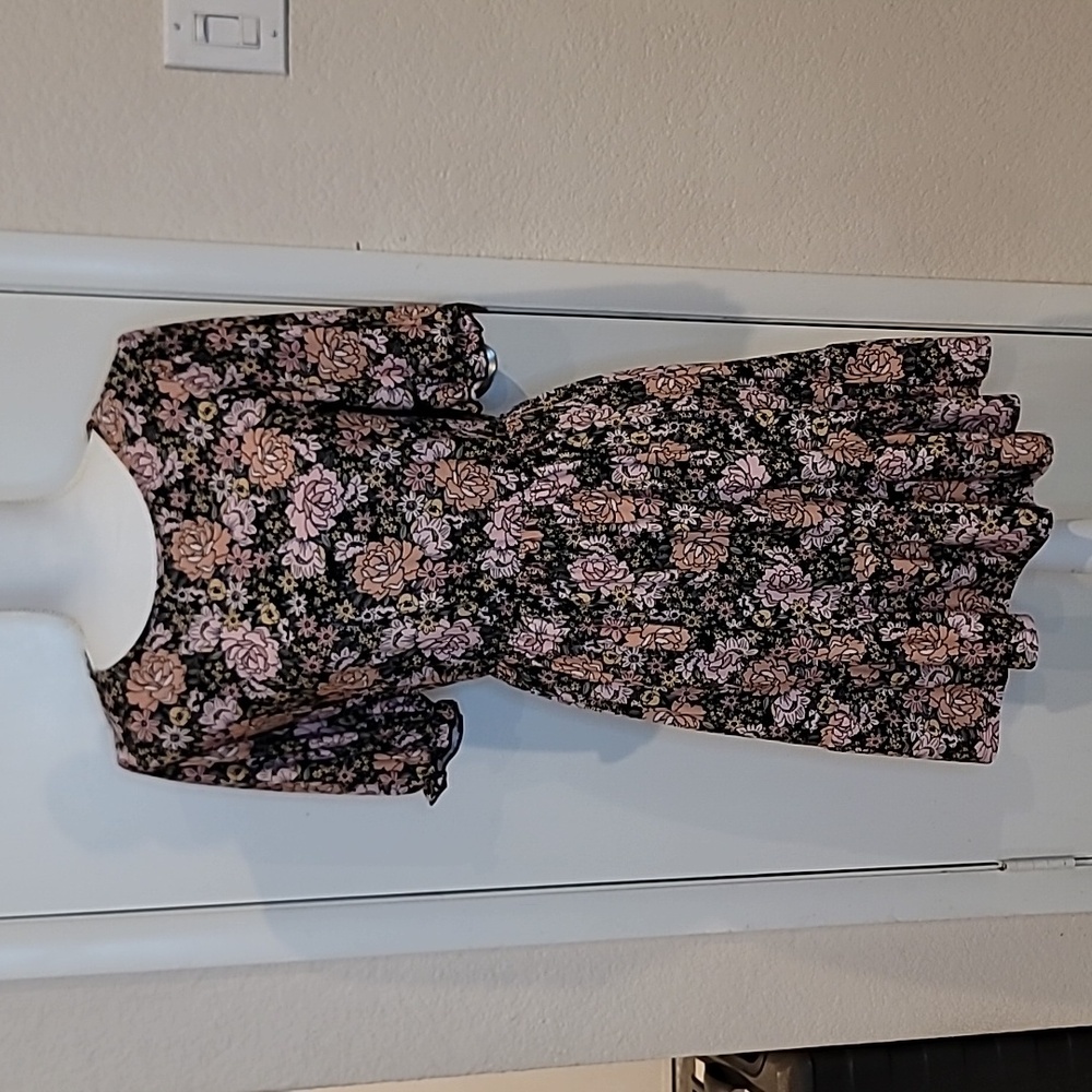 Spring Pink Floral Dress